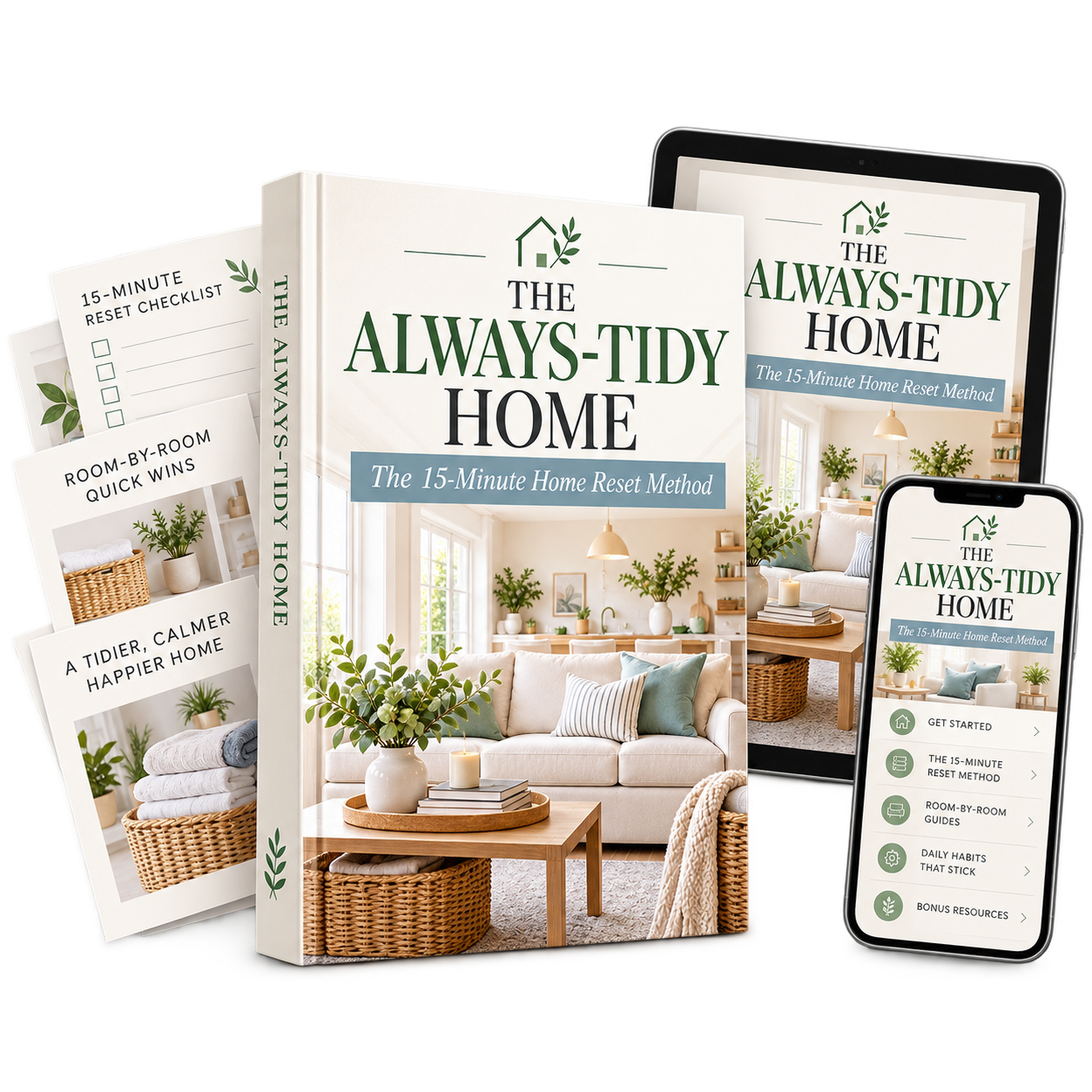 THE ALWAYS-TIDY HOME ebook mockup